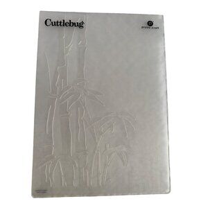Cricut Cuttlebug Bamboo Embossing Folder 5" X 7" Paper Crafts & DIYs